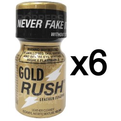 Lot de 6 Poppers Gold Rush 10 ml