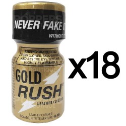 Lot de 18 Poppers Gold Rush 10 ml (Nitrite D'Amyl)