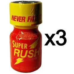 Lot de 3 Poppers Super Rush 9 ml