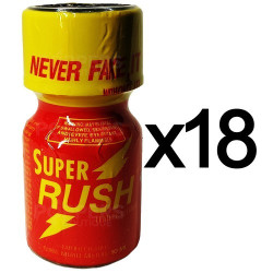 Lot de 18 Poppers Super Rush 9 ml