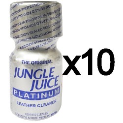 Lot de 10 Poppers Jungle Juice Platinum 9 ml