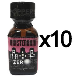 Poppers Amsterdam Zéro 24 ml par lot de 10
