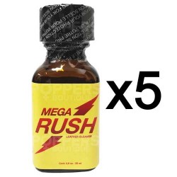 Poppers Mega Rush 25 ml par lot de 5