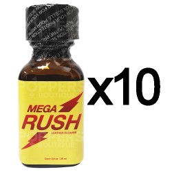 Poppers Mega Rush 25 ml par lot de 10