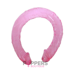 Double Gode Jelly 45 x 3.5 cm Mauve
