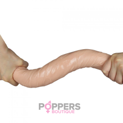 Double Dildo Realistic Slim 44 x 4.5cm