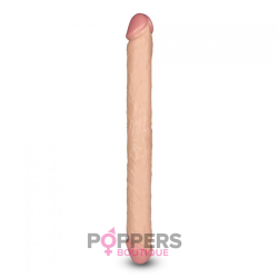 Double Dildo Realistic Slim 44 x 4.5cm