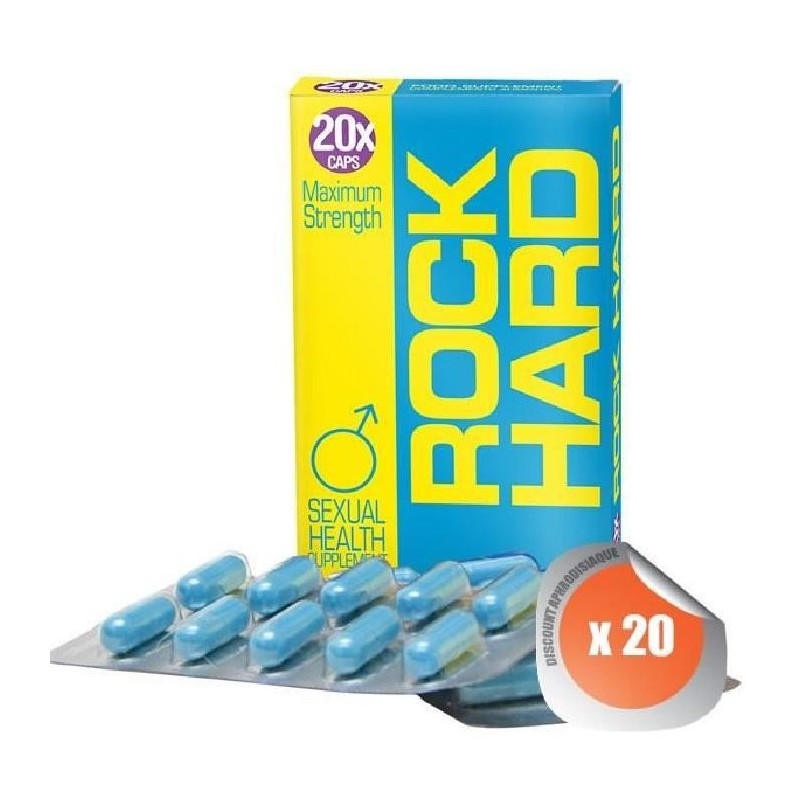 Rock Hard par 20 géllules, aphrodisiaque homme Rock Hard par 20 géllules, aphrodisiaque homme