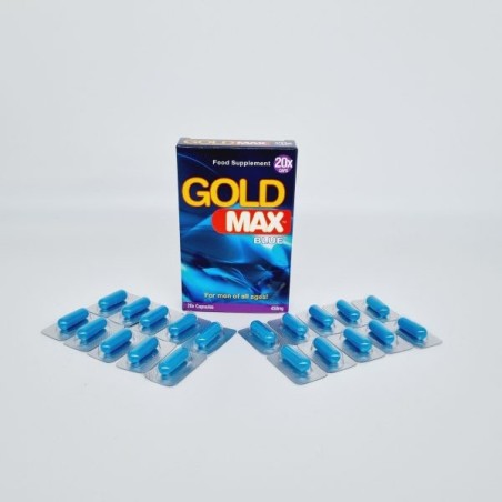 GoldMax Blue 20 gélules – Érection forte & cure libido | Poppers-Bouti