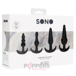 Plug Anal Sono N°80 TPE - Stimulation Douce et Intense