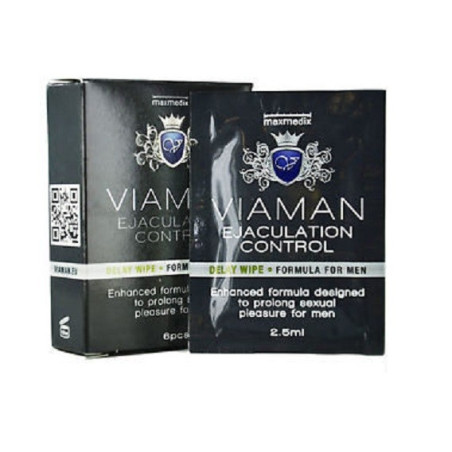  Lingettes Retardantes VIAMAN Ejaculation Control 