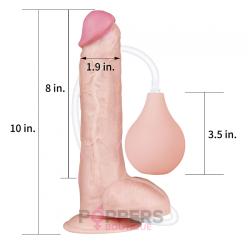 Gode Éjaculateur Squirt 20cm : Réalisme & Ventouse | Poppers