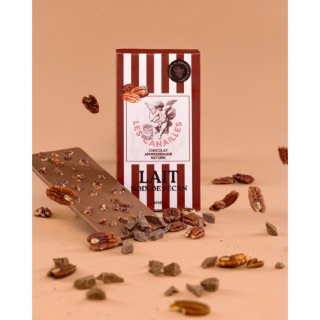 Chocolat Aphrodisiaque Lait & Pécan - Booster Libido 100g
