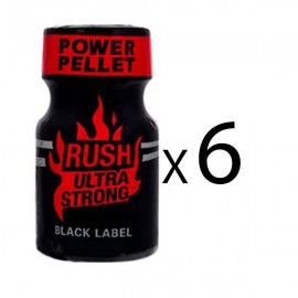 Poppers Rush Ultra Strong black label 9 ML par 6 