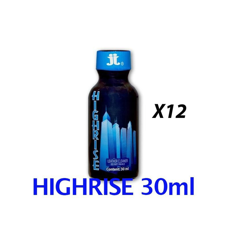 Pack de 12 poppers HIGHRISE 30 ml JJ locker room Pack de 12 poppers HIGHRISE 30 ml JJ locker room