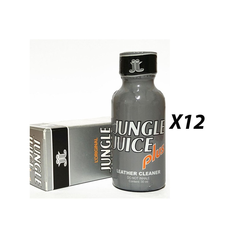 Lot de 12 poppers Jungle Juice PLUS 30 mL Lot de 12 poppers Jungle Juice PLUS 30 mL