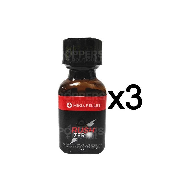 Poppers Rush Zero 24 ml par 3