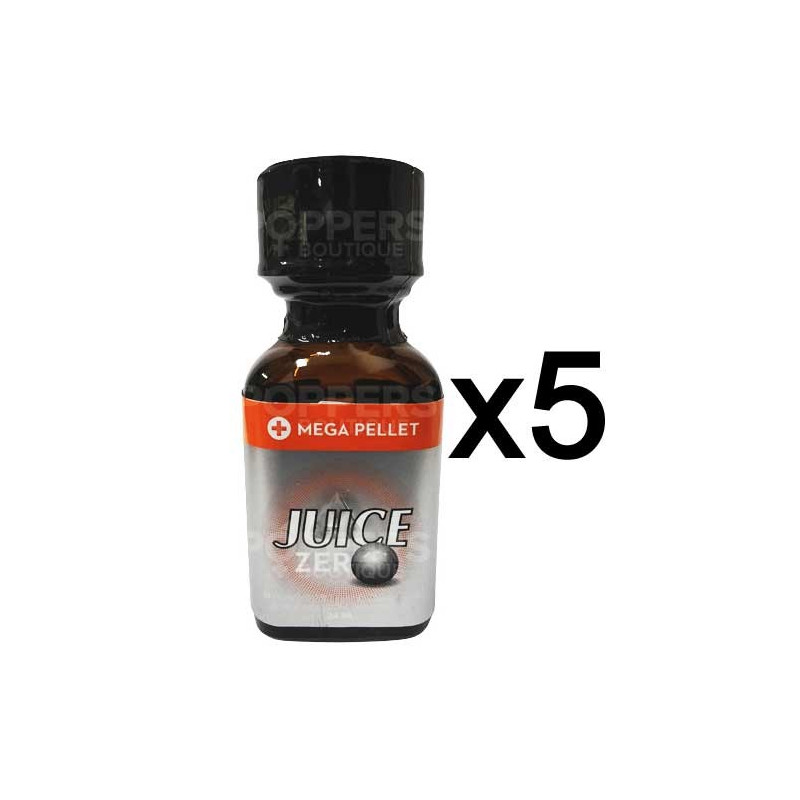 Poppers Juice Zero 24 ml par 5