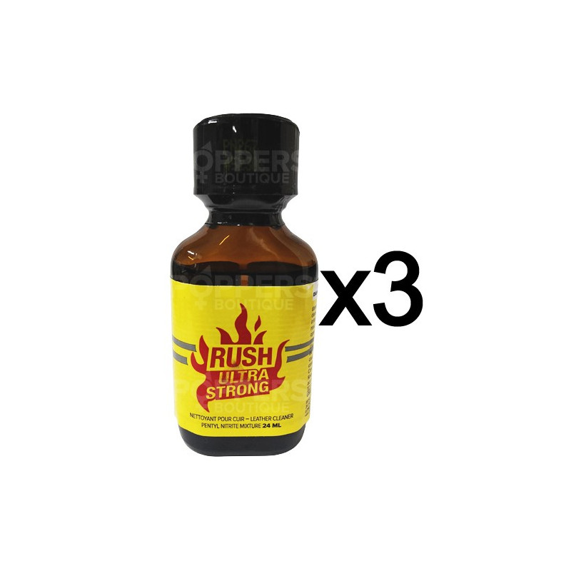 Poppers Rush Ultra Strong 24 ml par 3 Poppers Rush Ultra Strong 24 ml par 3