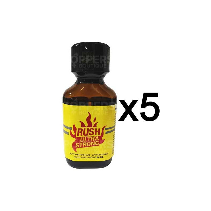 Poppers Rush Ultra Strong 24 ml par 5 Poppers Rush Ultra Strong 24 ml par 5