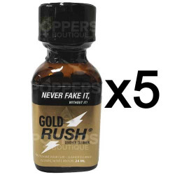 Lot de 5 Poppers Gold Rush 24 ml