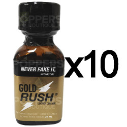 Lot de 10 Poppers Gold Rush 24ml