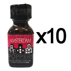 Lot de 10 Poppers Amsterdam 24 ml