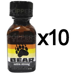Lot de 10 Poppers Bear Extra Strong