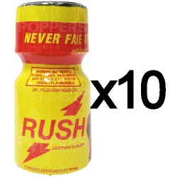 Lot de 10 Poppers Rush Original 9 ml