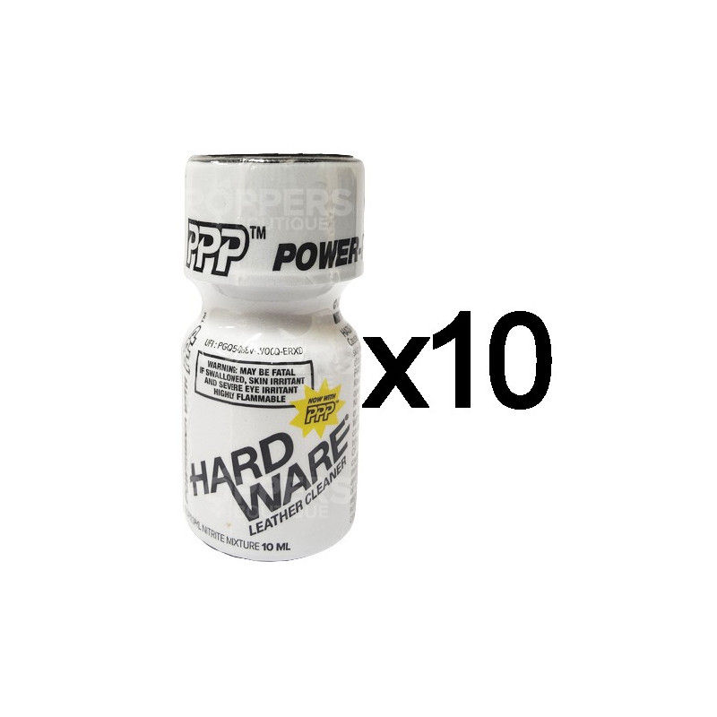 Lot de 10 Poppers Hardware 9 ml Lot de 10 Poppers Hardware 9 ml