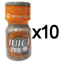 Lot de 10 Juice Zero Poppers 9 mL Propyl et Pentyl