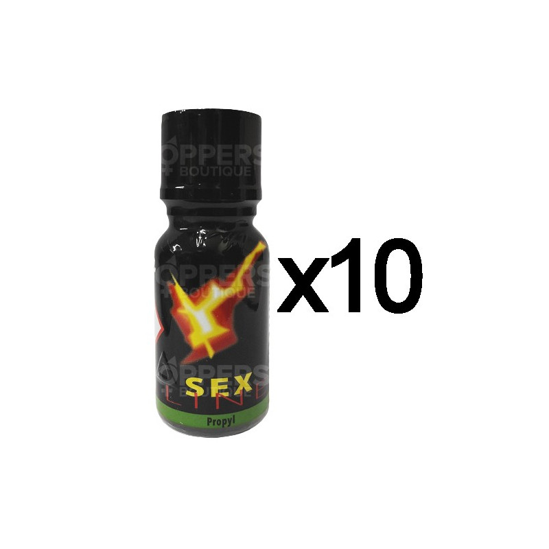 Lot de 10 Poppers Sex Line 15 ml Lot de 10 Poppers Sex Line 15 ml