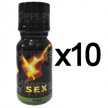 Lot de 10 Poppers Sex Line 15 ml