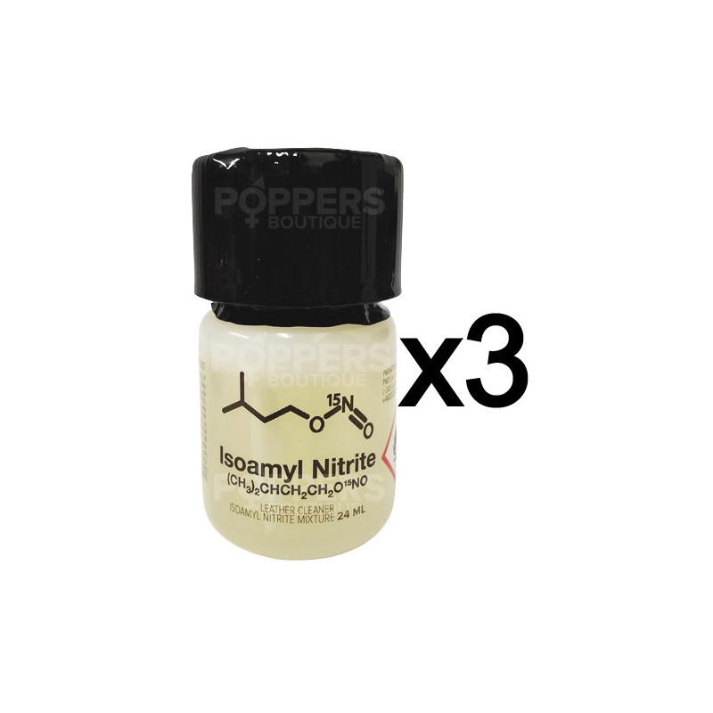 Lot de 3 Poppers Isoamyl Nitrite 24 ml