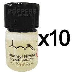 Lot de 10 Poppers Isoamyl Nitrite 24 ml