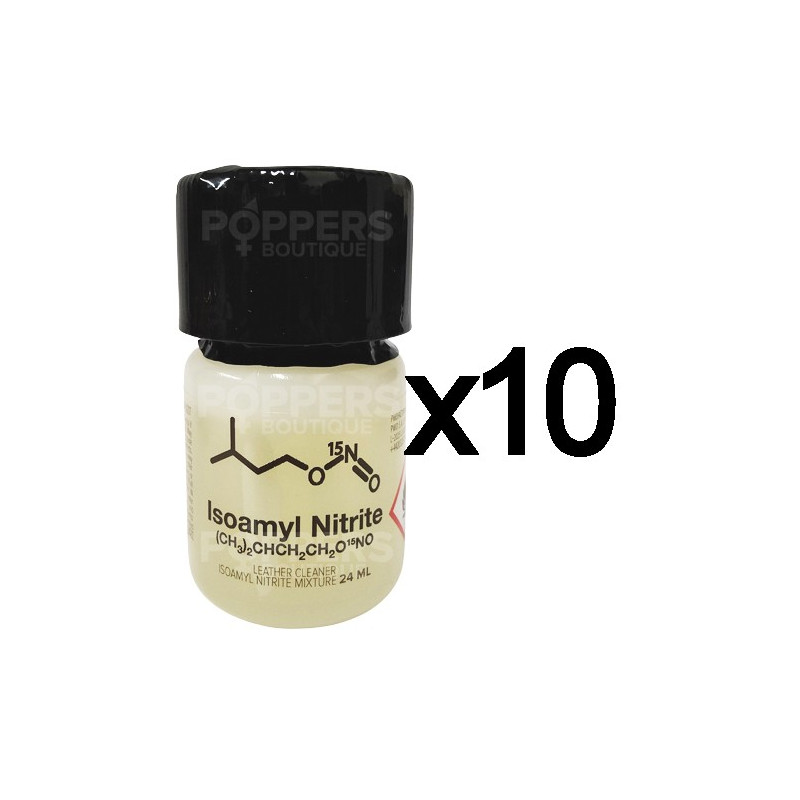 Lot de 10 Poppers Isoamyl Nitrite 24 ml