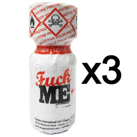 Lot de 3 Poppers Fuck me 13 ml