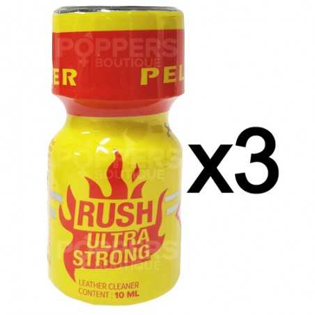 Lot de 3 Poppers Rush Ultra Strong 9 ml