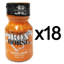 Lot de 18 Poppers Iron Horse 9 ml Locker Room