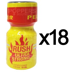 Lot de 18 Poppers Rush Ultra Strong 9 ml
