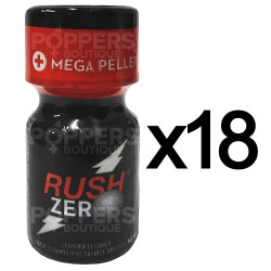 Lot de 18 Poppers Rush Zero 9 ml...