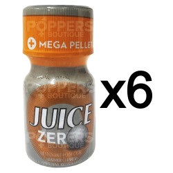 Lot de 6 Juice Zero Poppers 9 ml Propyl et Pentyl