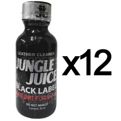 Lot de 12 Poppers Jungle Juice Black Label 30 ml