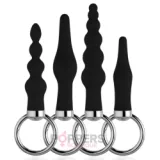 Plug Anal Silicone Back Up Noir - Idéal Débutant